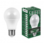 Лампа светодиодная Saffit E27 10W 2700K Шар Матовая SBA6010 55004