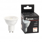 Лампа светодиодная Feron GU10 7W 4000K матовая LB-1607 38183