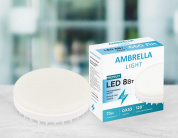 Лампа светодиодная Ambrella light GX53 8W 4200K белая 253203