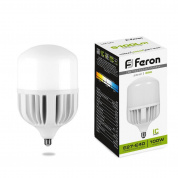 Лампа светодиодная Feron E27-E40 100W 4000K матовая LB-65 38219