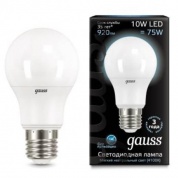 Лампа светодиодная Gauss LED A60 E27 10W 4100K матовая 102502210