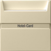 Выключатель карточный Gira System 55 с подсветкой 10A 250V кремовый глянцевый 014001