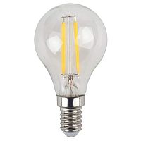 Лампа светодиодная филаментная ЭРА E14 11W 2700K прозрачная F-LED P45-11w-827-E14 Б0047012