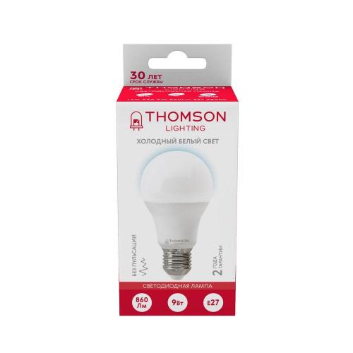Лампа светодиодная Thomson E27 9W 6500K груша матовая TH-B2302 фото 3