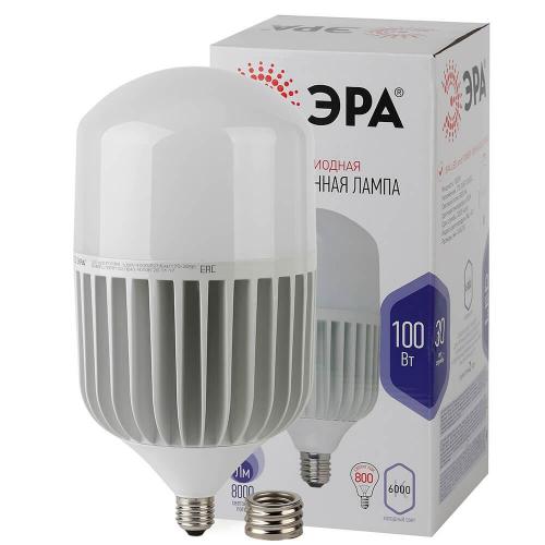 Лампа светодиодная ЭРА E40 100W 6500K матовая LED POWER T160-100W-6500-E27/E40 Б0032090 фото 2