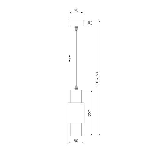 Подвесной светодиодный светильник Eurosvet Bento 50204/1 белый/матовое серебро фото 2