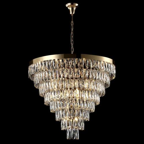 Подвесная люстра Crystal Lux Abigail SP22 D820 Gold/Transparent фото 2