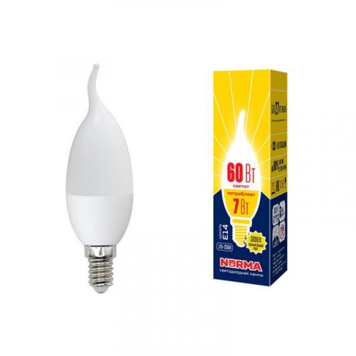 Лампа светодиодная E14 7W 4000K матовая LED-CW37-7W/NW/E14/FR/NR UL-00003800 фото 2
