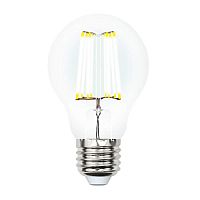 Лампа светодиодная филаментная Uniel E27 10W 4000K прозрачная LED-A60-10W/NW/E27/CL PLS02WH UL-00002626