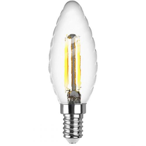 Лампа светодиодная филаментная REV TC37 E14 7W 2700K DECO Premium свеча на ветру 32431 7 фото 2