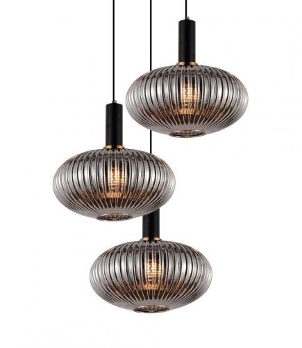 Подвесная люстра Lumina Deco Floril LDP 1216-3 GY+BK фото 2