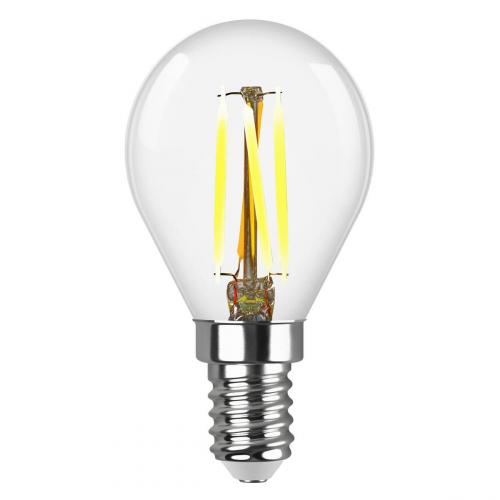 Лампа светодиодная филаментная REV G45 E14 5W 4000K DECO Premium холодный свет шар 32358 7 фото 2