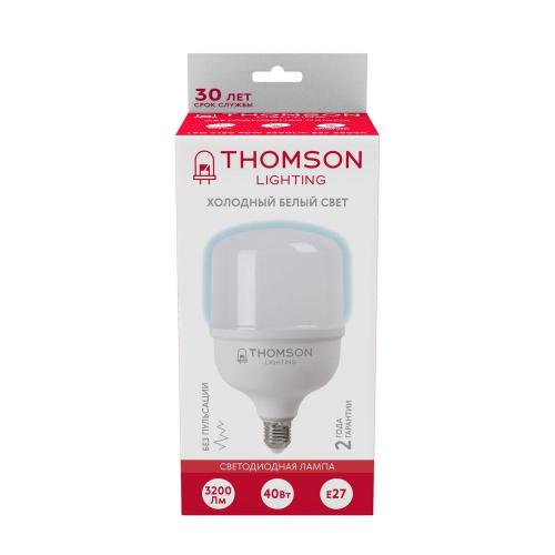 Лампа светодиодная Thomson E27 40W 6500K матовая TH-B2365 фото 3