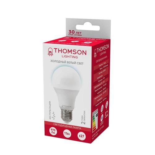Лампа светодиодная Thomson E27 11W 6500K груша матовая TH-B2303 фото 2