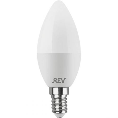 Лампа светодиодная REV C37 Е14 9W 6500K холодный белый свет свеча 32509 3 фото 2