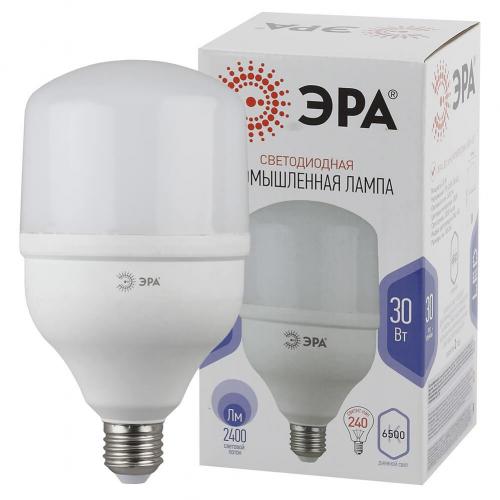 Лампа светодиодная ЭРА E27 30W 6500K матовая LED POWER T100-30W-6500-E27 Б0049597 фото 2
