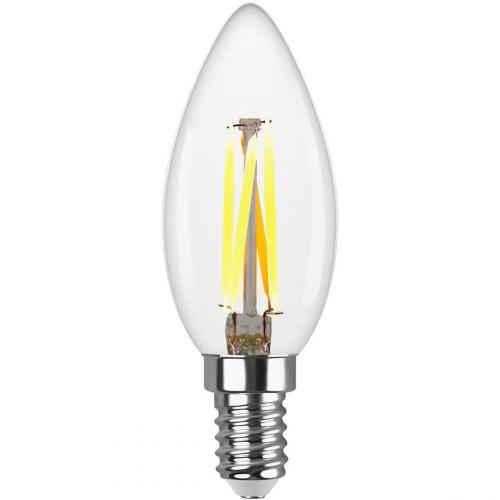 Лампа светодиодная филаментная REV С37 E14 5W 4000K DECO Premium холодный свет свеча 32360 0 фото 2