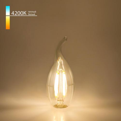 Лампа светодиодная филаментная Elektrostandard BLE1429 E14 9W 4200K прозрачная a050139 фото 2