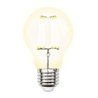 Лампа светодиодная филаментная Uniel E27 10W 3000K прозрачная LED-A60-10W/WW/E27/CL PLS02WH UL-00002625