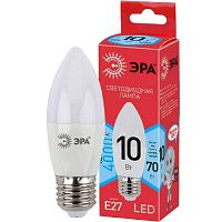 Лампа светодиодная ЭРА E27 10W 4000K матовая LED B35-10W-840-E27 R Б0050696