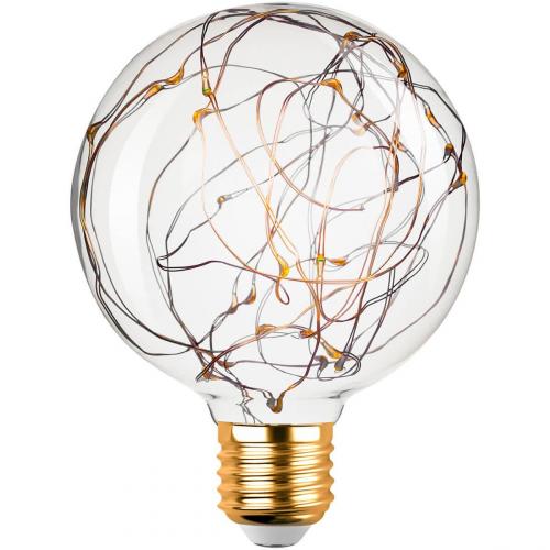 Лампа светодиодная REV VINTAGE Copper Wire 95 E27 2700K DECO Premium шар 32444 7 фото 2
