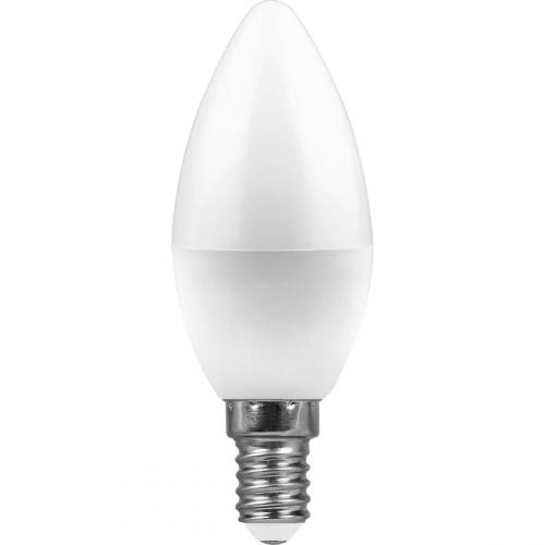 Лампа светодиодная Feron E14 7W 4000K Свеча матвоая LB-97 25476 фото 2