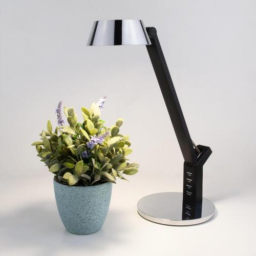 Настольная лампа Eurosvet Slink 80426/1 черный/серебро фото 4