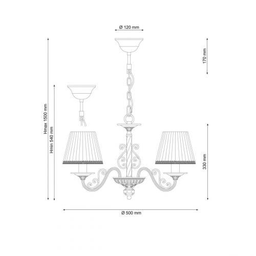 Подвесная люстра Lucia Tucci Oria 144.5 White фото 2