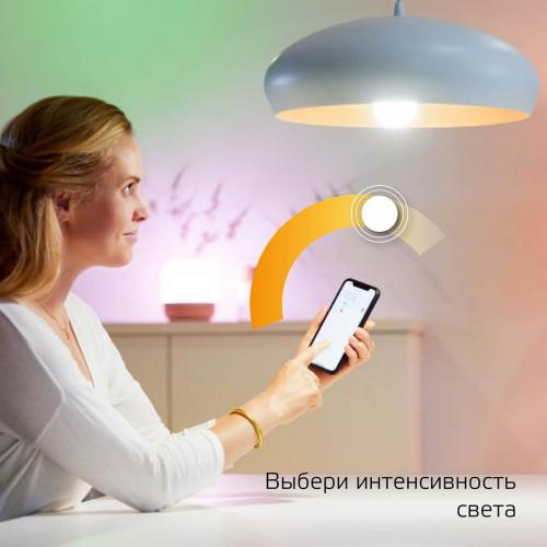 Лампа светодиодная диммируемая Gauss Smart Home E27 10W 2700K матовая 1070112 фото 3