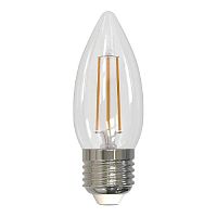 Лампа светодиодная филаментная диммируемая Uniel E27 9W 3000K прозрачная LED-C35-9W/3000K/E27/CL/DIM GLA01TR UL-00005187