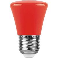 Лампа светодиодная Feron E27 1W красная LB-372 25911