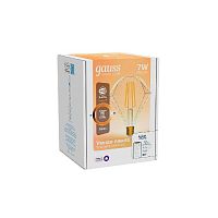 Лампа светодиодная диммируемая филаментная Gauss Smart Home Filament Diamond E27 7W 2500K золотистая 1350112