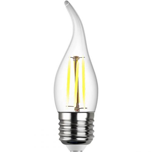 Лампа светодиодная филаментная REV FC37 E27 7W нейтральный белый свет свеча на ветру 32498 0 фото 2