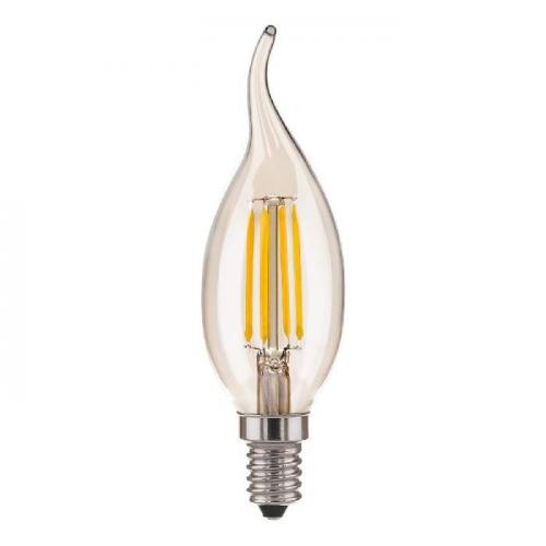 Лампа светодиодная филаментная Elektrostandard E14 9W 6500K прозрачная a056252