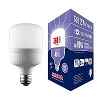Лампа LED сверхмощная Volpe E27 40W 6500K матовая LED-M80-40W/6500K/E27/FR/NR UL-00006790