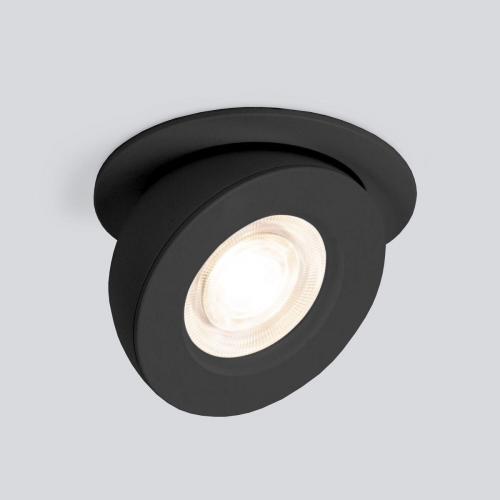 Встраиваемый светодиодный светильник Elektrostandard Pruno 25080/LED черный a060942 фото 2