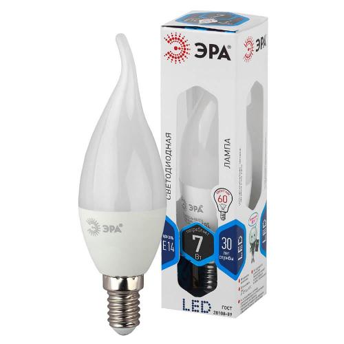 Лампа светодиодная ЭРА E14 7W 4000K матовая LED BXS-7W-840-E14 Б0028483 фото 3