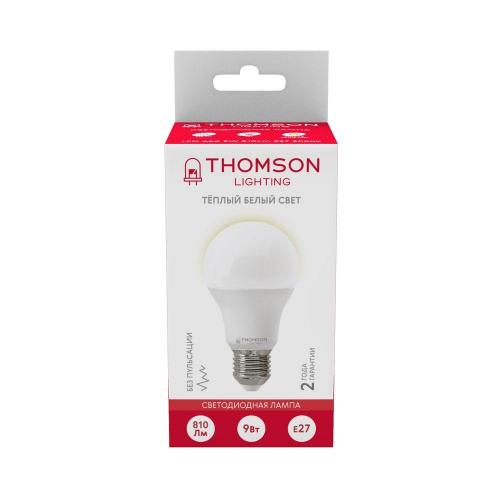 Лампа светодиодная Thomson E27 9W 3000K груша матовая TH-B2003 фото 2