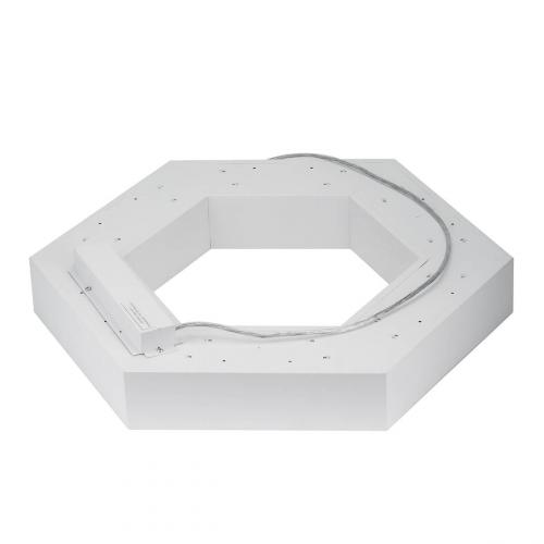 Подвесной светодиодный cветильник Geometria ЭРА Hexagon SPO-123-W-40K-045 45Вт 4000К белый Б0050554 фото 5