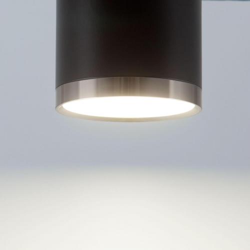 Потолочный светодиодный светильник Elektrostandard DLR024 6W 4200K черный матовый a039018 фото 2