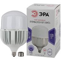 Лампа светодиодная сверхмощная ЭРА E27/E40 120W 6500K матовая LED POWER T160-120W-6500-E27/E40 Б0051794