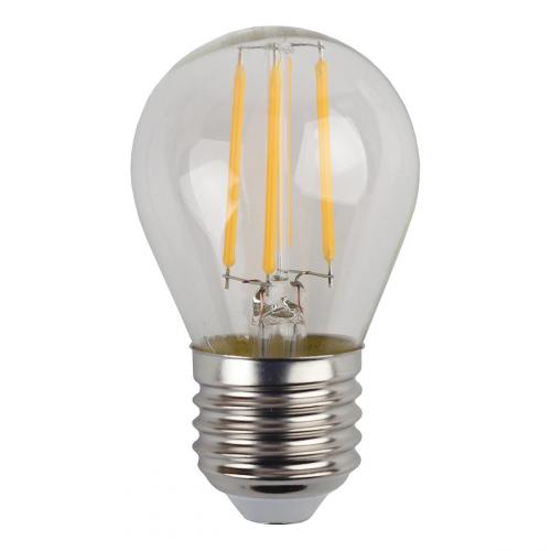 Лампа светодиодная филаментная ЭРА E27 9W 4000K прозрачная F-LED P45-9w-840-E27 Б0047029 фото 4