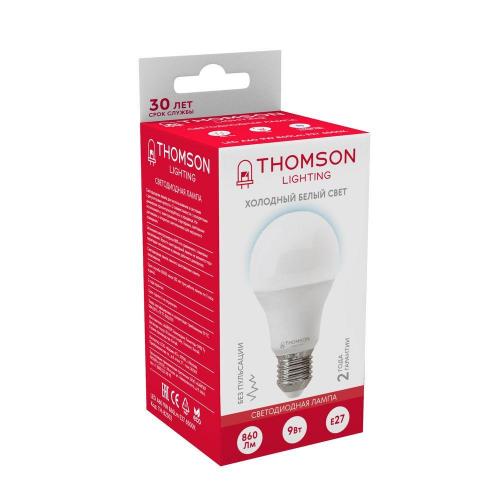 Лампа светодиодная Thomson E27 9W 6500K груша матовая TH-B2302 фото 2