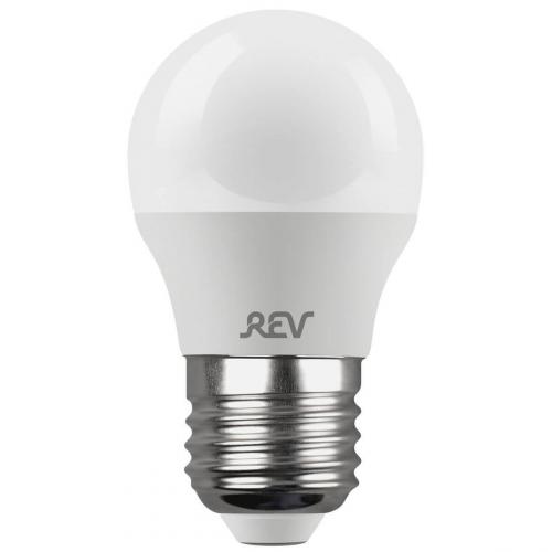 Лампа светодиодная REV Е27 5W 2700 K теплый свет шар 32262 7 фото 2