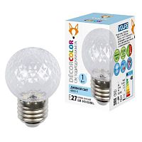 Лампа светодиодная E27 1W 6000K прозрачная LED-D45-1W/6000K/E27/CL/С PINEAPPLE UL-00010065