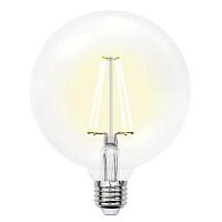 Лампа светодиодная филаментная Uniel E27 15W 3000K прозрачная LED-G125-15W/3000K/E27/CL PLS02WH UL-00004860