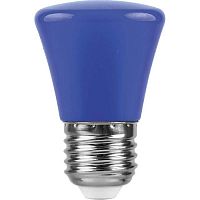 Лампа светодиодная Feron E27 1W синяя LB-372 25913