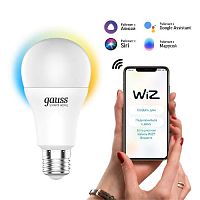 Лампа светодиодная диммируемая Gauss Smart Home E27 8,5W 2700-6500K матовая 1130112