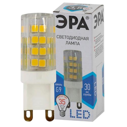 Лампа светодиодная ЭРА G9 3,5W 4000K прозрачная LED JCD-3,5W-CER-840-G9 Б0027862 фото 2