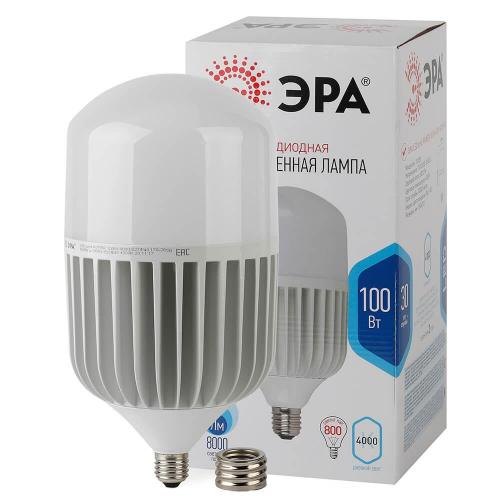 Лампа светодиодная ЭРА E27/E40 100W 4000K матовая LED POWER T160-100W-4000-E27/E40 Б0032089 фото 2